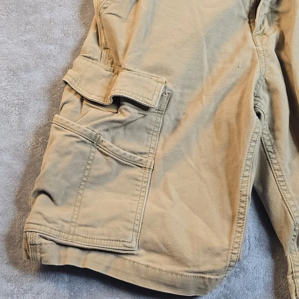 Carhartt Cargo Shorts Mens 31 Tan Rugged Flex Canvas Workwear Gorpcore Outdoor